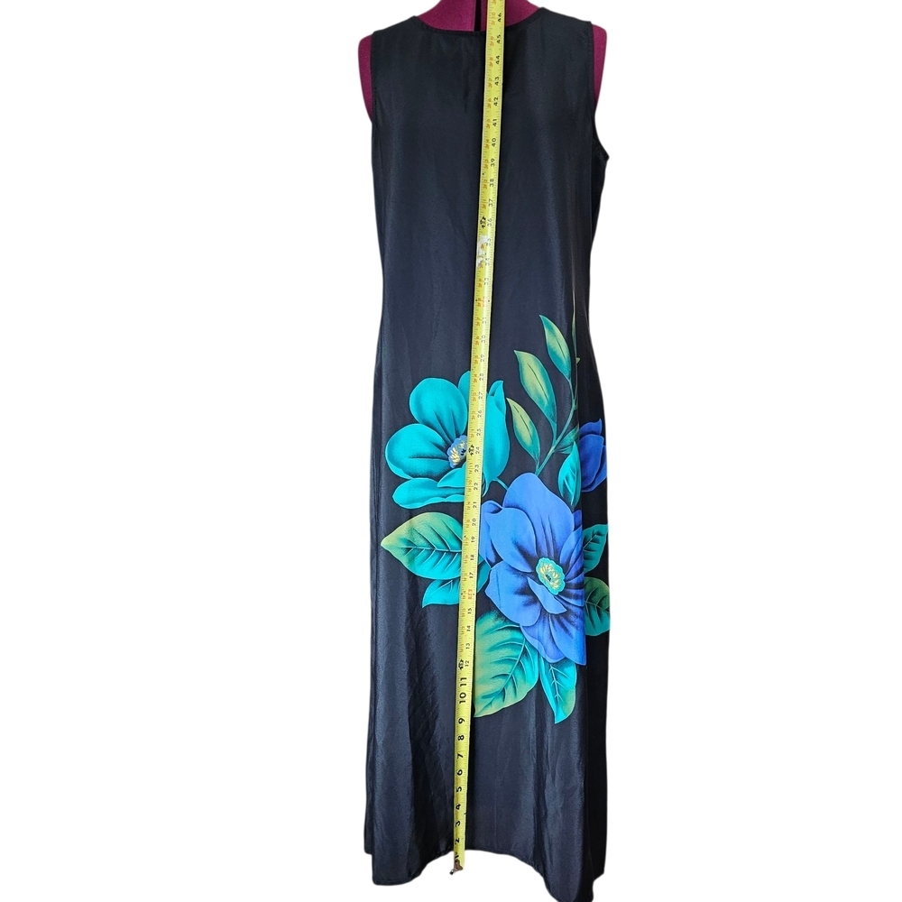 Sag Harbor Floral Black Sleeveless Dress - Picture 7 of 7